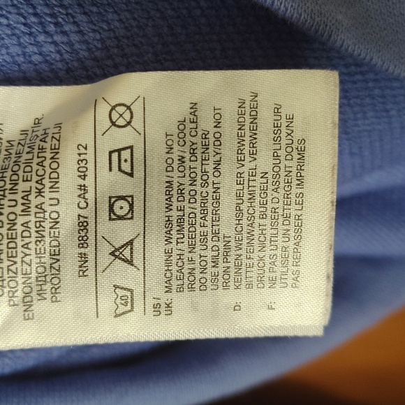 Adidas Women's Cowl Turtle Neck Sweatshirt in Two Tone Blue - Picture 10 of 14